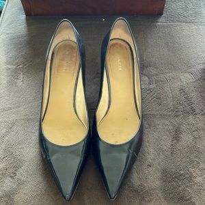 Coach black kitten heels
